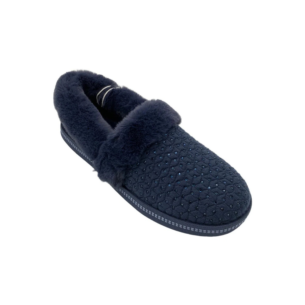Skechers Cozy Campfire Toasty Twinklers Vegan Rhinestone Slippers Navy - Medium